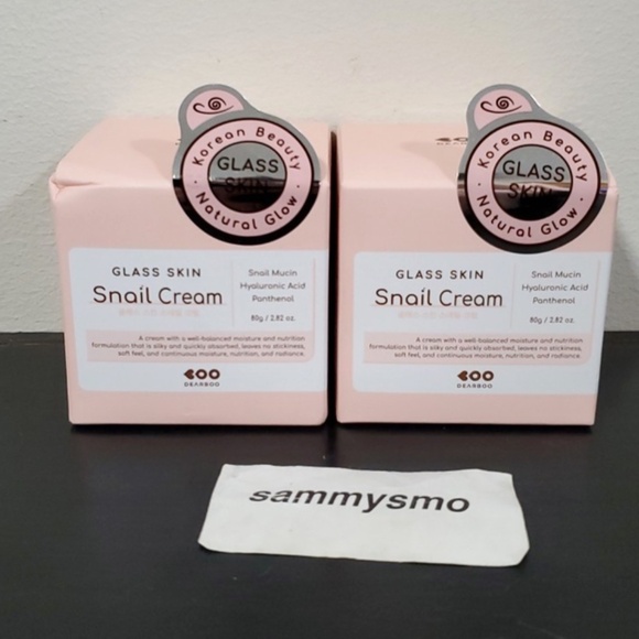 Dearboo Glass Skin Snail Cream Hyaluronic acid, K Beauty, 2.82oz x2 - Picture 1 of 5